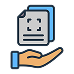 Whitepaper writing icon with professional document
